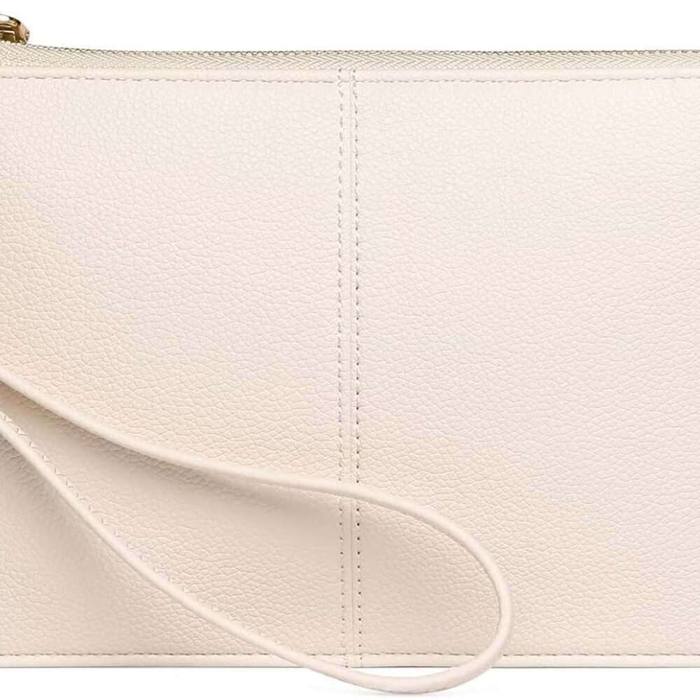 Leather Wristlet Clutch Small Women Crossbody Bag Wallet with Card Slots